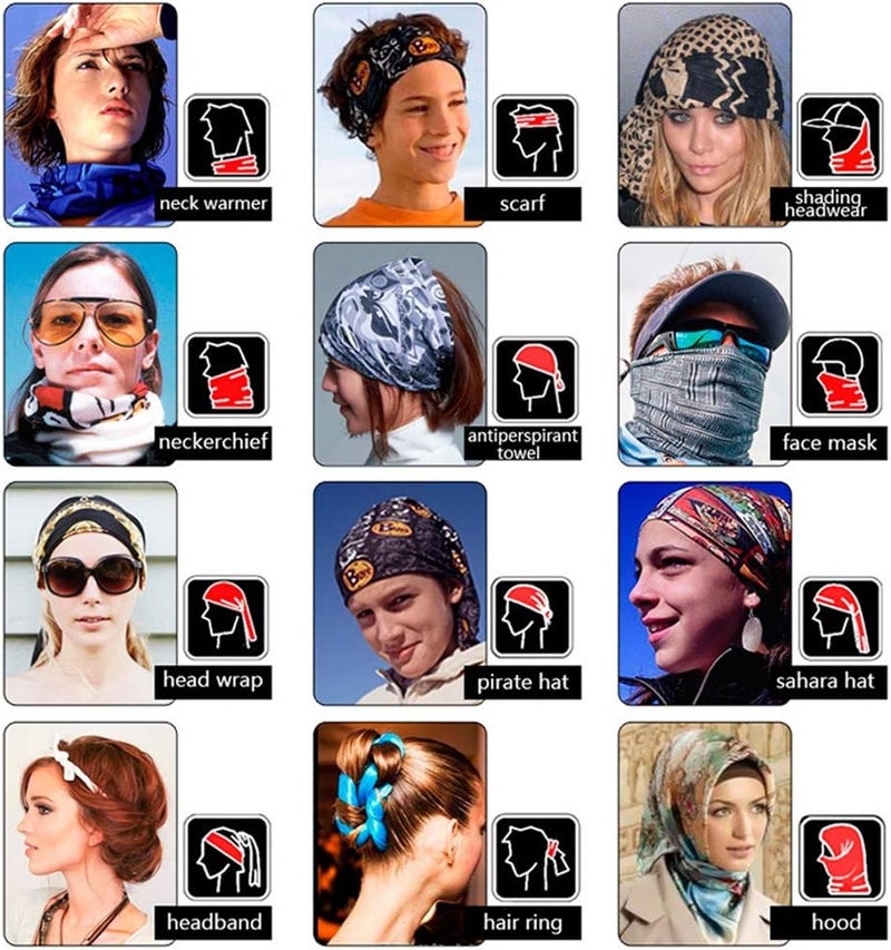 SIDAZON Neck Gaiter Mask,Bandana Gator Face Cover Mask Sun UV Protection,Neck Warmer Balaclava,Tube Face Scarf,Headband for Outdoor - Image 5